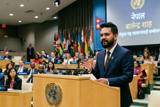 यूएन महासभामा प्रधानमन्त्री बालेन्द्र शाहले के भने ? भोटेकोशी बाढीदेखि जलवायु न्यायसम्म नेपालको आवाज