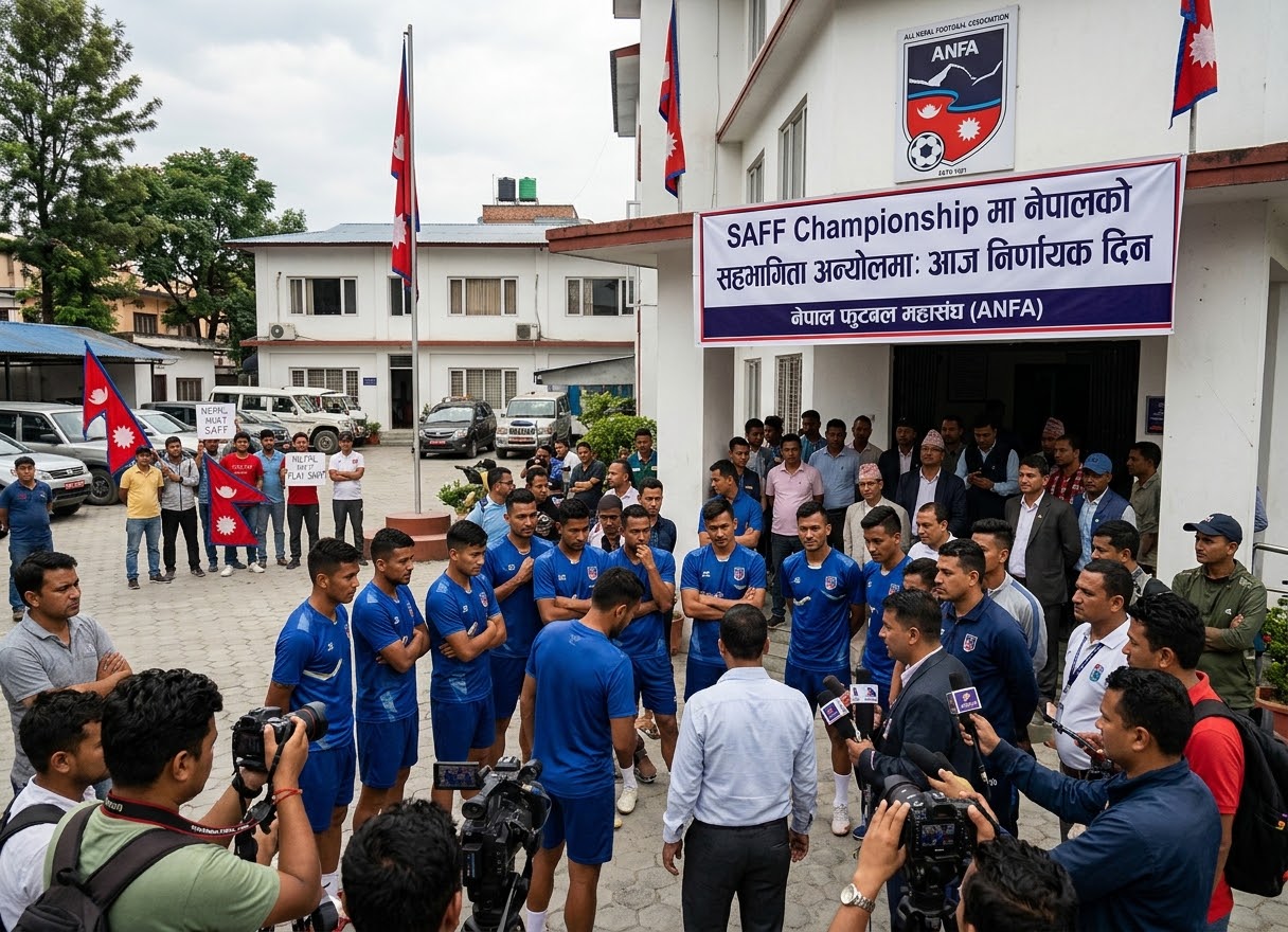SAFF Championship मा नेपालको सहभागिता अन्योलमा, आज निर्णायक दिन