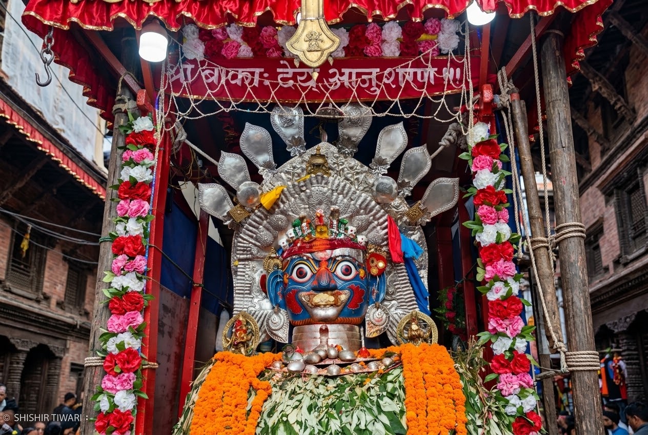 आकाश भैरवनाथ : काठमाडौंको प्राचीन आस्थाको केन्द्रदेखि इन्द्रजात्राको प्रमुख आकर्षणसम्म