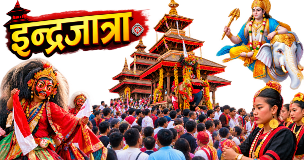 इन्द्रजात्रा : इन्द्रध्वजदेखि कुमारीको रथसम्म इतिहास, धर्म, संस्कृति र नेवार सभ्यताको जीवन्त उत्सव
