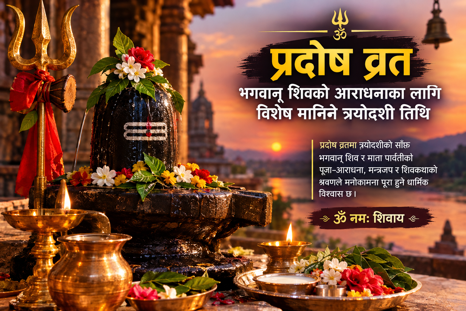 “प्रदोष व्रतको धार्मिक महत्व : त्रयोदशीको प्रदोषकालमा किन गरिन्छ शिव आराधना ?”