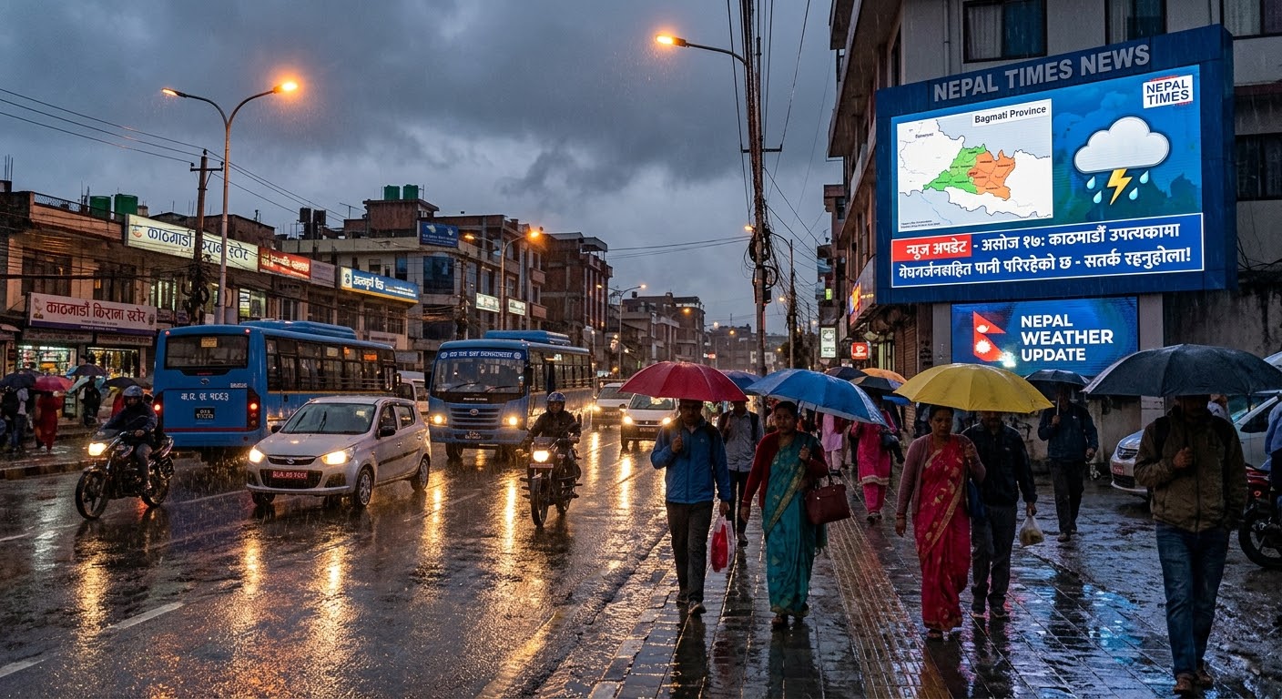 देशका विभिन्न स्थानमा मेघगर्जनसहित वर्षाको सम्भावना, तराईमा मौसम सामान्यतया सफा