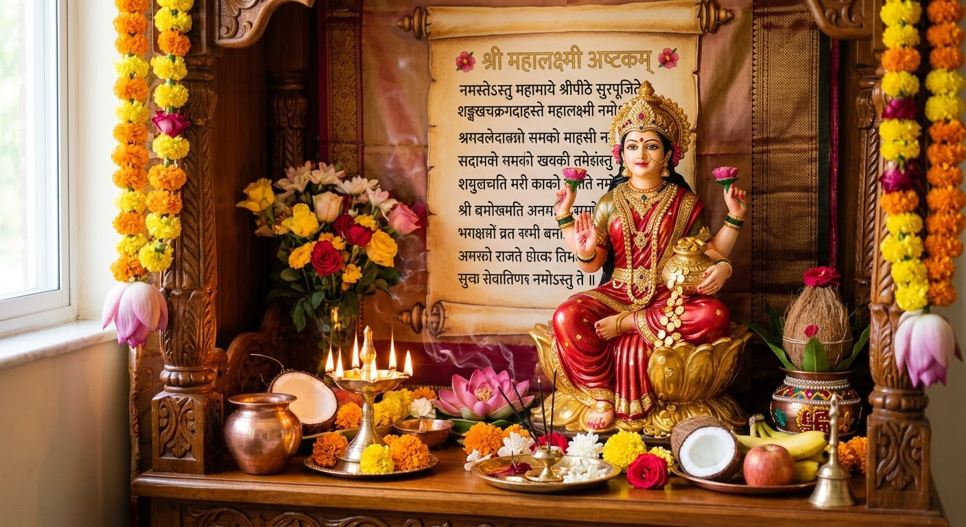 महालक्ष्मी व्रत समापन आज : श्रद्धापूर्वक पाठ गरौँ महालक्ष्मी अष्टकम्