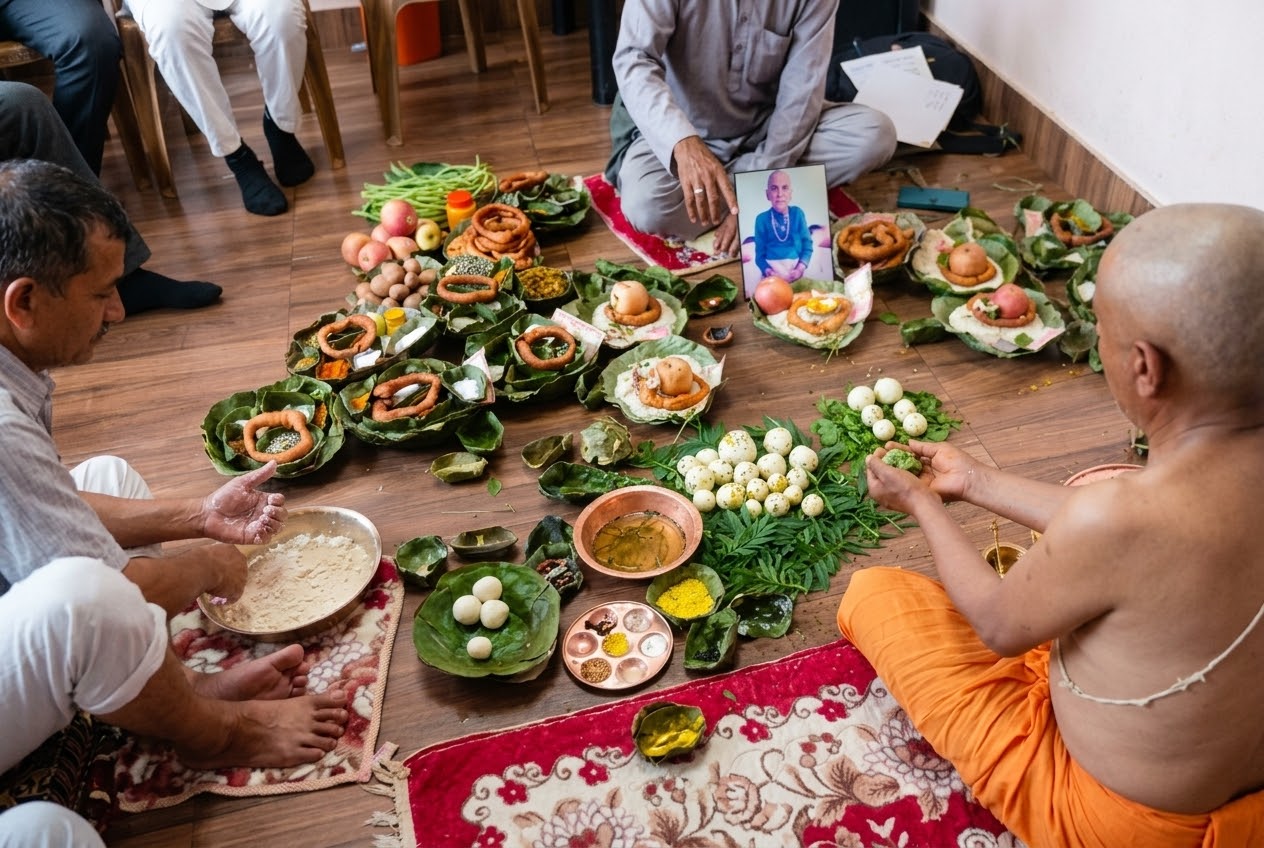 पितृपक्षमा घरदेखि देवालयसम्म पितृकर्म, श्रद्धापूर्वक श्राद्ध गर्दै सनातन परम्परा