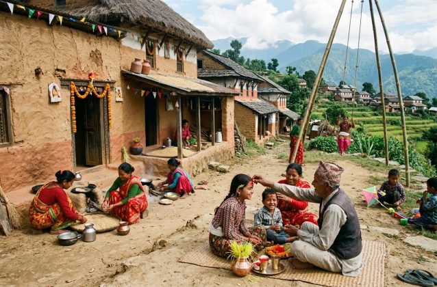 माटोले लिपिएका घर, मायाले भरिएका मन : कहाँ हरायो त्यो दसैँ?
