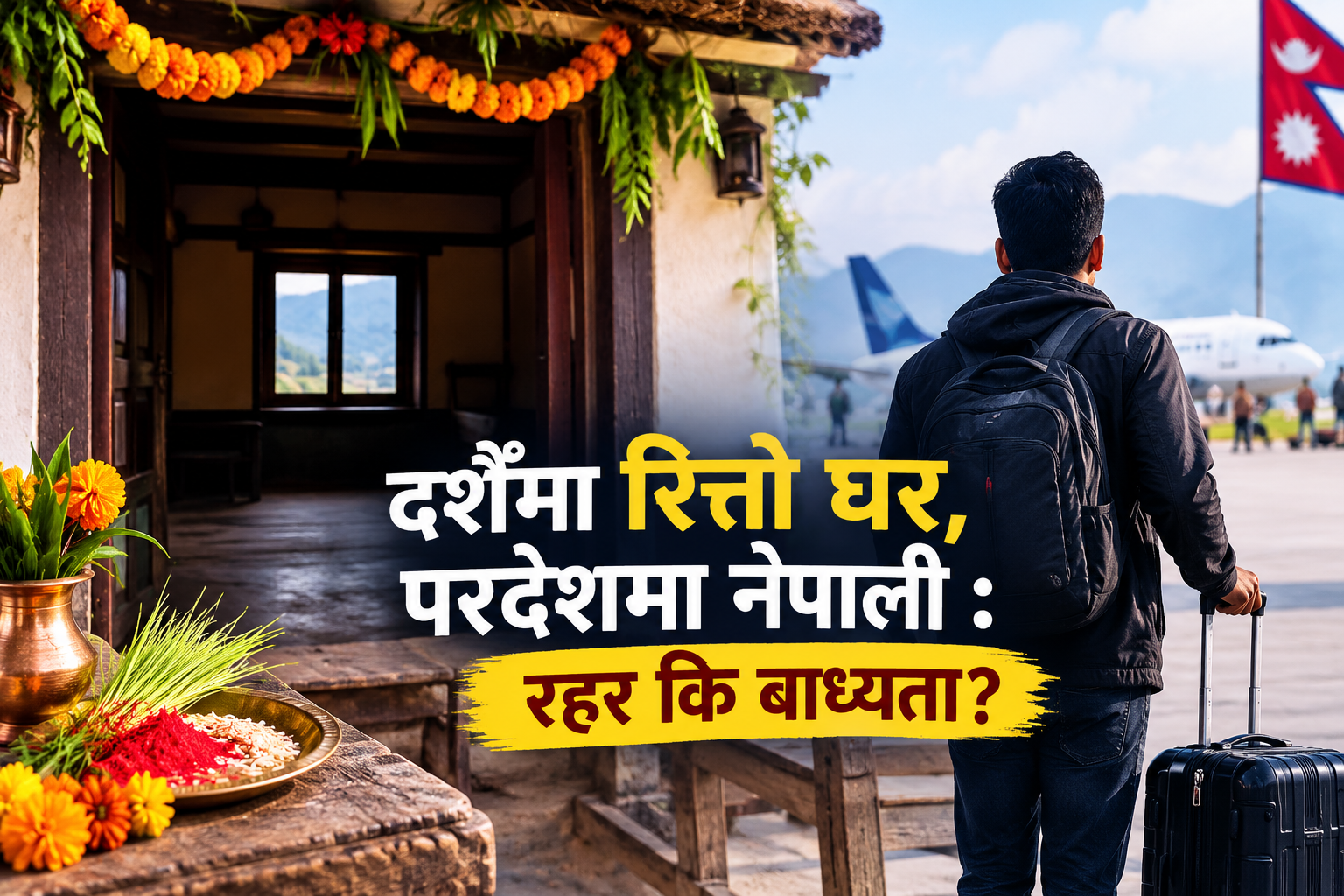 दशैँमा रित्तो घर, परदेशमा नेपाली : रहर कि बाध्यता?