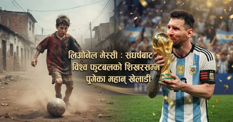 “जसलाई बाल्यकालमै ‘कमजोर’ भनियो, उनै मेस्सी बने विश्व फुटबलका बादशाह”