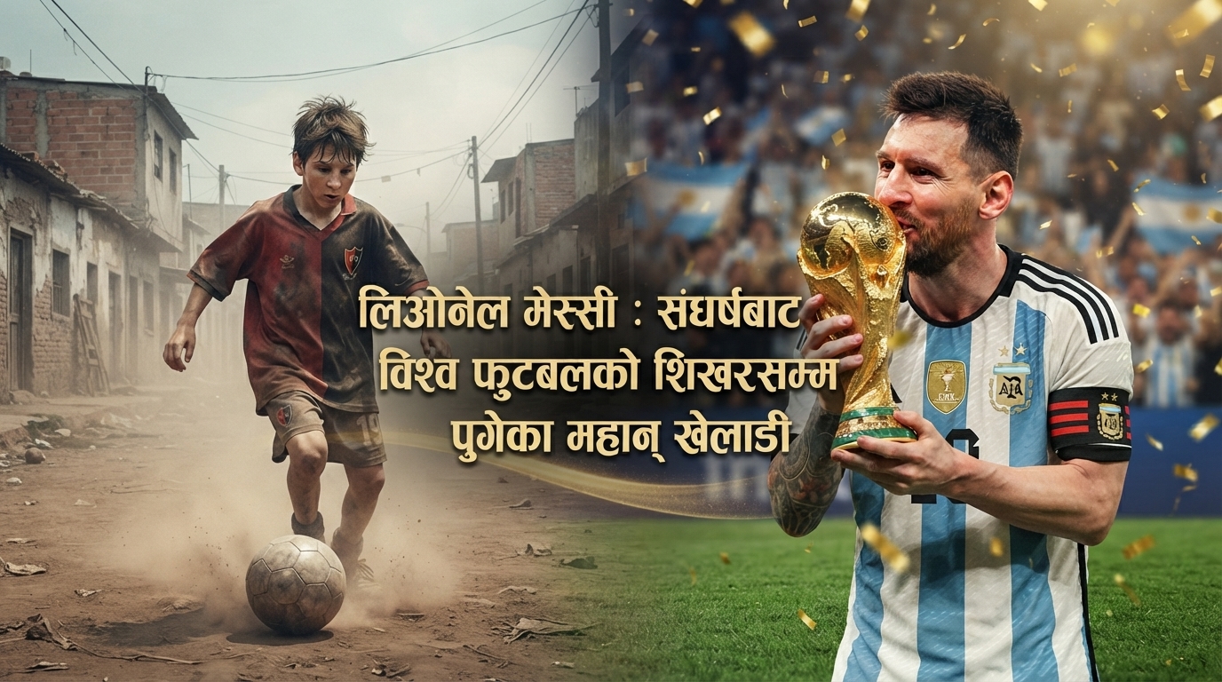 “जसलाई बाल्यकालमै ‘कमजोर’ भनियो, उनै मेस्सी बने विश्व फुटबलका बादशाह”