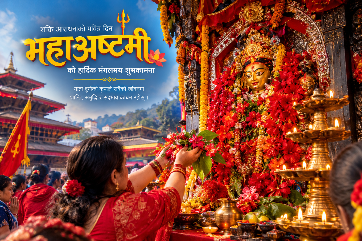शक्ति आराधनामा देशभर भक्तजन, आज शारदीय नवरात्रको महाअष्टमी