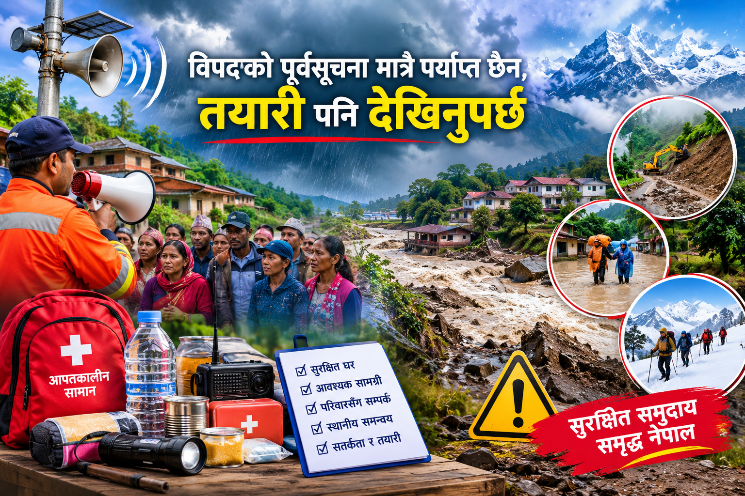 विपद्को पूर्वसूचना मात्रै पर्याप्त छैन, तयारी पनि देखिनुपर्छ