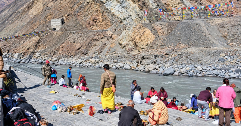 कागबेनीमा सोह्र श्राद्धको अन्तिम दिन पितृपूजा, बाढीपहिरोले घटे श्रद्धालु