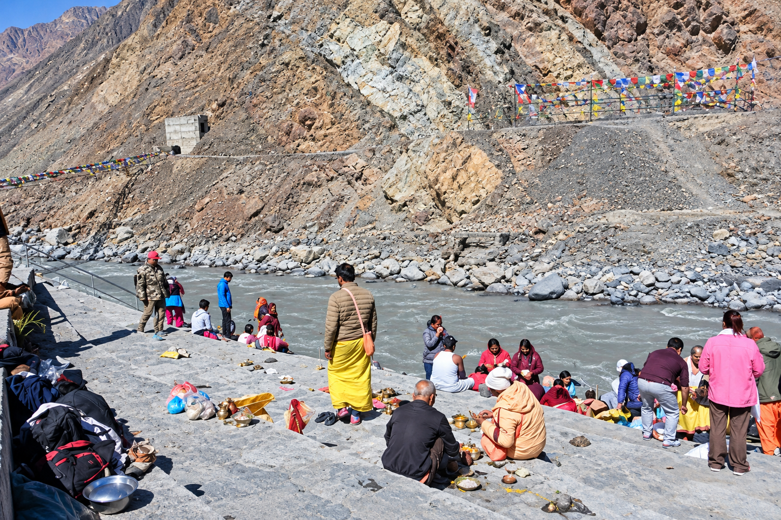 कागबेनीमा सोह्र श्राद्धको अन्तिम दिन पितृपूजा, बाढीपहिरोले घटे श्रद्धालु