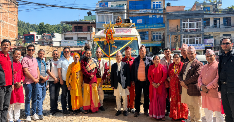 शिव–शक्ति आराधनाबाट परिवार, समाज र राष्ट्रको समृद्धिको सङ्कल्पसहित वेत्रावती शान्तियात्रा