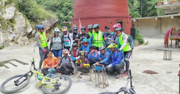 साइकल यात्रामा ललितपुरदेखि कालाग्नि रुद्रपीठ लड्केश्वर धामसम्म, करिब ३० यात्रुको आध्यात्मिक यात्रा
